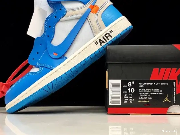 Air Powder AQ0818-148 1 Off-White UNC Jordan Blue 0706